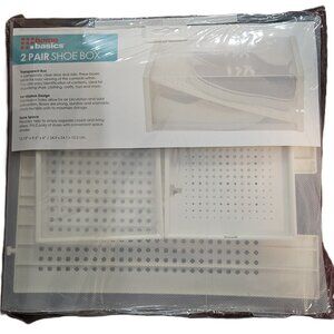 Home Basics 2 Pair Shoe Box NWT